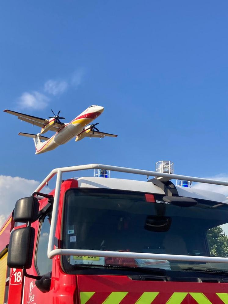 Deux moyens aériens ont été mobilisés.