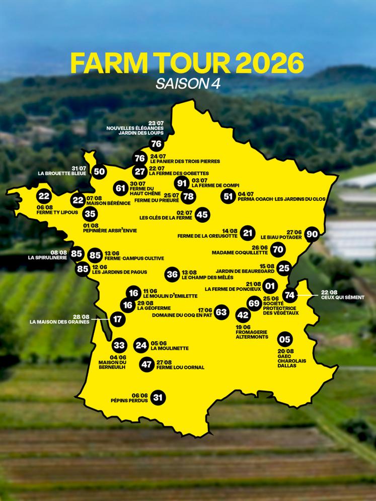 Pour ce 4e Farm Tour, plusieurs exploitations de la région vont recevoir Nicolas Meyrieux.