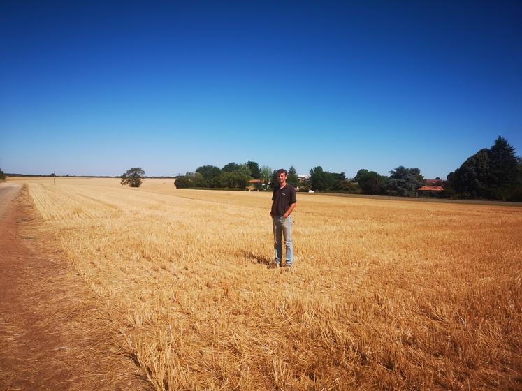 Grâce à une réduction dédiée aux jeunes agriculteurs, Timothée a souscrit à une assurance récolte lorsqu'il s'est installé. Un choix qu'il est heureux d'avoir fait cette année.