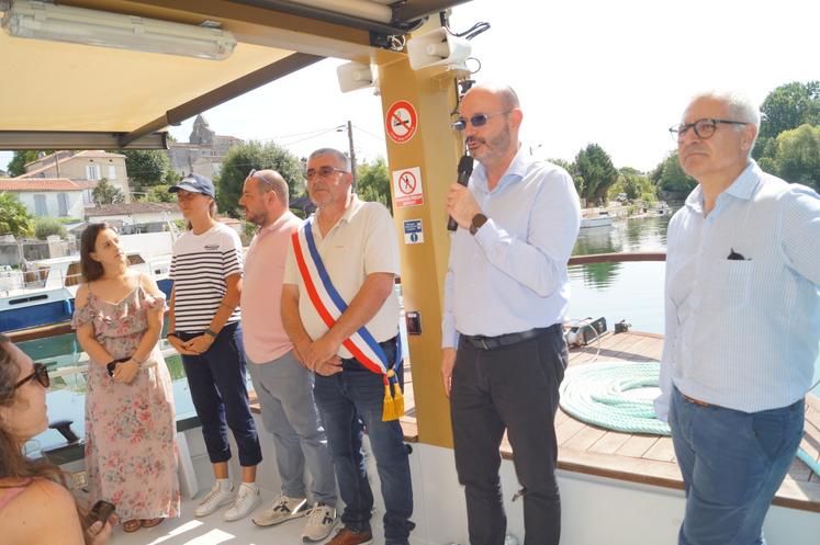 Yannick Laurent, de Grand Cognac, a présenté l'équipe de La Charente.