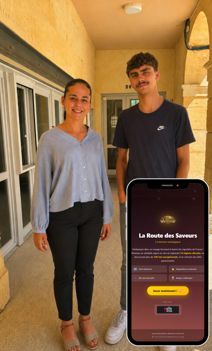 Lohane et Antoine travaillent depuis plusieurs mois sur leur application "La Route des saveurs".