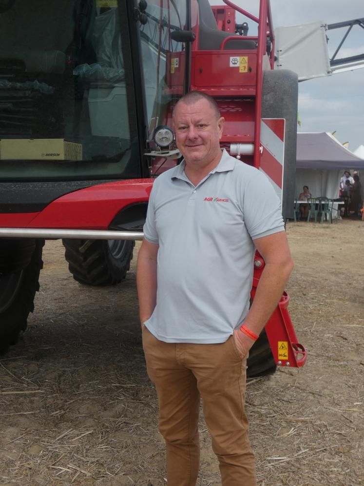 Cédric Thomas, président de la fédération Poitou-Charentes du Sedima depuis quelques mois, note les difficultés du secteur du machinisme régional, qu'il ressent particulièrement sur l'activité maïs.