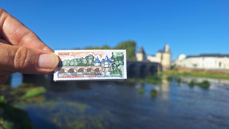 timbre pont Henri IV Châtellerault