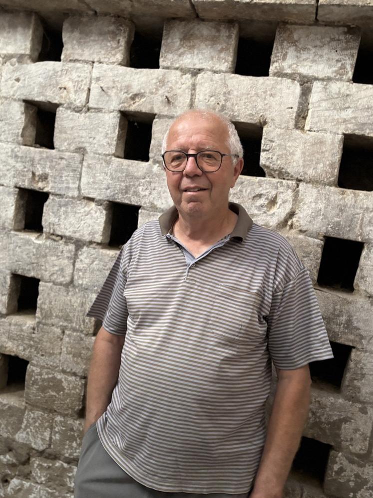 Dany Birault est le propriétaire de ce pigeonnier troglodyte, qui sera ouvert pour le première fois au public. GDW