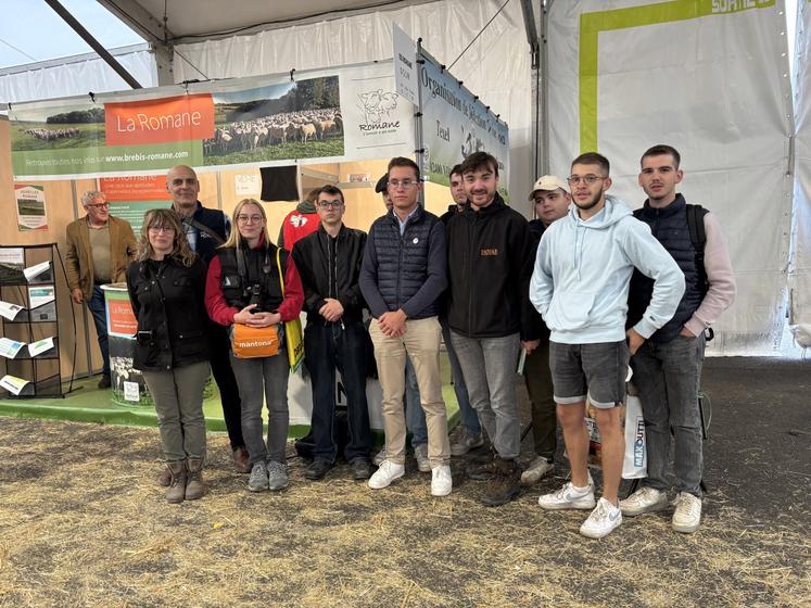 Une dizaine d'élèves en CS ovin à Montmorillon avaient fait le déplacement.