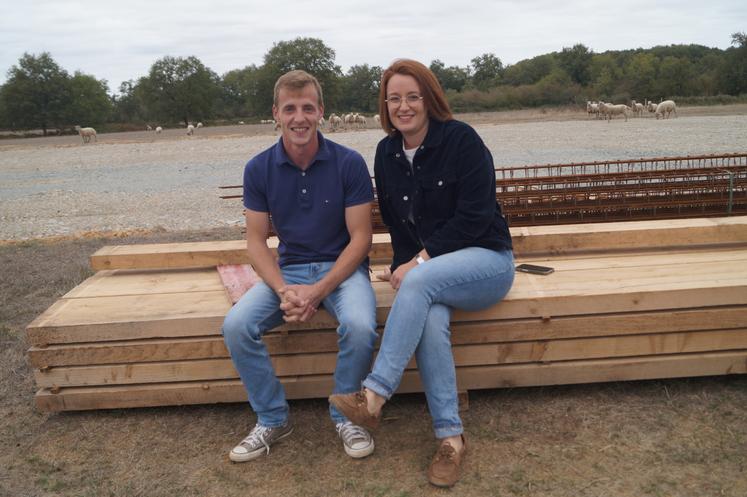 Henri et Apolline Goffinet, futurs éleveurs de poules pondeuses à Lesterps.