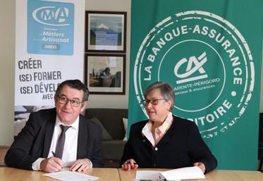 La convention entre le Crédit Agricole et la CMA 16 va permettre d’accompagner les apprentis et les entreprises artisanales de Charente.