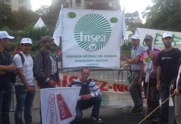 La délégation charentaise était emmenée par le secrétaire général de la FNSEA 16, Patrick Mounier