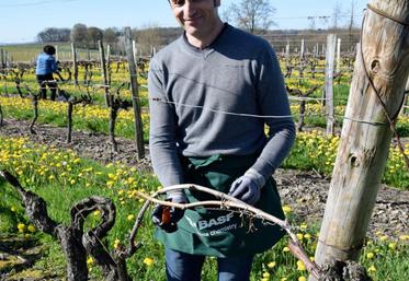Une quinzaine de personnes est venue poser des Rak dans une parcelle du Domaine Le Maine-Giraud.