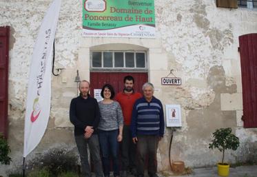 Denis et Ophélie Martin-Benassy, Lionel et Jean-Claude Benassy.