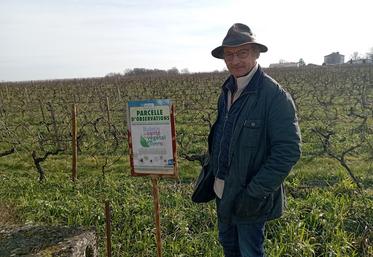 « Si l’on veut utiliser des produits biocontrôle, il ne faut pas avoir comme objectif de faire 16 hl AP », explique Daniel Bouillard, viticulteur à Burie. 