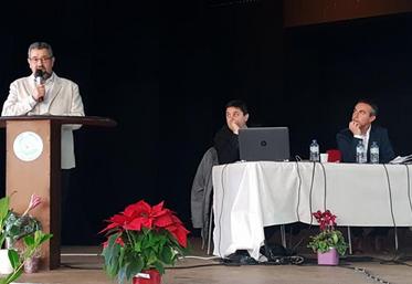 Sébastien Coutant, Tony Fouché et Laurent Clochard ont présenté les chiffres de la campagne 2017-2018 aux adhérents de la Coop.