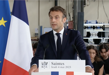 Le chef de l’État a choisi Saintes pour annoncer ses mesures concernant l’enseignement professionnel.