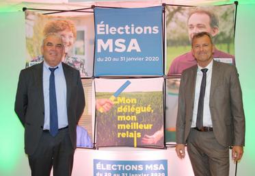 Patrick Couillaud, président MSA des Charentes et Edgard Cloërec, directeur.