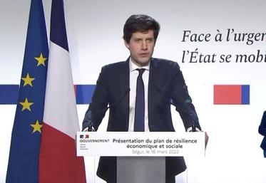 Le ministre de l'Agriculture, Julien Denormandie, a présenté les mesures agricoles du plan de résilience.