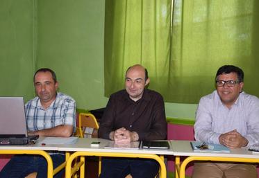 Sébastien Julliard, Lilian Jousson et Wali Nourestani.