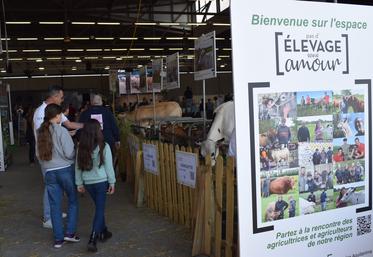 L’espace ‘‘Pas d’élevage sans amour’’, avec ses six races différentes, permet aux visiteurs de profiter de la diversité de l’élevage bovin régional pendant tout le SANA.