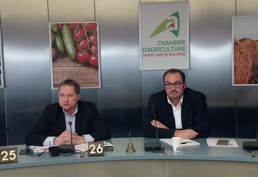 Damien Greffin, membre de la FNSEA, est venu à l’invitation de Cédric Tranquard pour présenter FNSEA 2025. 