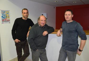 Frédéric Parthenay, Louis-Marie Nocent et Fabien Jeune.