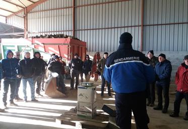25 exploitations étaient présentes lors de cette rencontre avec les gendarmes.