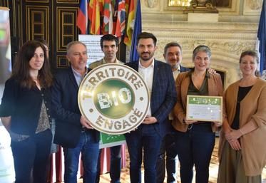 Le panneau « Territoire Bio Engagé » sera placé en entrée de ville.