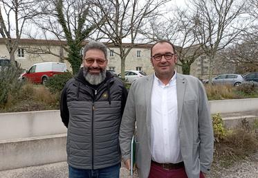 Jean-Philippe Champagne, nouveau secrétaire général de la FNSEA 17, au côté du président réélu, Cédric Tranquard.
