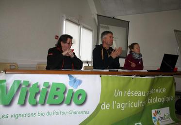Lionel Pelletier, le trésorier, Pascal Rousteau, le président et Léa Cubaynes l’animatrice.