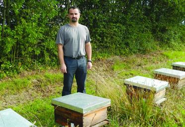 Sébastien Pommier, président de l'ADA, est producteur de miel à Empuré.