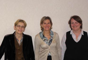 Nadine Copeau (CFPPA), Corine Reulet (EPLEEPA), Sophie Godet (Chadignac)