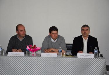 De gauche à droite : Michel Boutet, Olivier Seguin et Jacques Jeauffreau