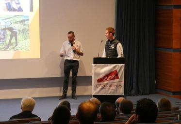 Nicolas Quétier et Baptiste Sureau, lors de la présentation de l’activité 2019 du syndicat.