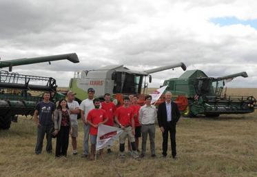 Les jeunes mobilisés du canton de Saintes.