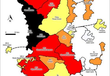 Carte Deux-Sèvres restrictions irrigation 2020