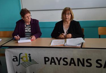 La présidente Joëlle Michaud (à droite) a rappelé les besoins de formation des agriculteurs tchadiens.