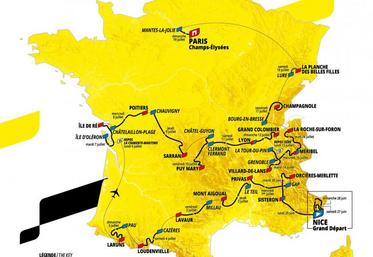 Le parcours du Tour de France 2020.