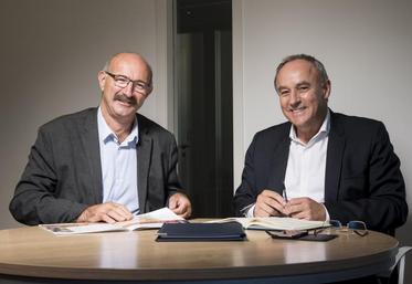 Le président Philippe Delusset et le directeur Thierry Lafaye.