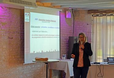 Pascale Cazin, directrice régionale adjointe de la Draaf, a introduit la journée sanitaire régionale.