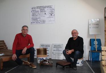 Jacky Gauthier (à gauche) est le président de l’entreprise à but d’emploi Ressort et 
Bruno Sully le co-président du comité local de l’emploi.
