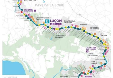 La ligne La Rochelle - La Roche-sur-Yon.