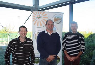 David Bouvard, technicien, Tony Thibault président et Jean-Michel Lhote, directeur. 