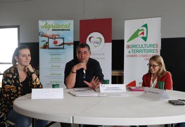 Mathilde Delafont (assistante chef de projet au Département) et Patrick Blainville (Endurance Développement) ont répondu aux questions lors de la première table ronde sur le numérique, animée par Julie Goulard.