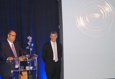 César Giron, PDG de MMPJ, et Bernard Laurichesse, président de la Sica UVPC.