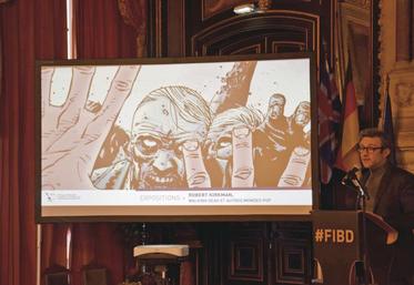 Stéphane Beaujean, directeur artistique du FIBD, a annoncé la programmation avec notamment 
une exposition dédiée à Robert Kirkman.