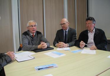 Patrick Leverrier (à gauche) a officiellement lancé le club partenaires mardi dernier à la CCI de la Vienne.