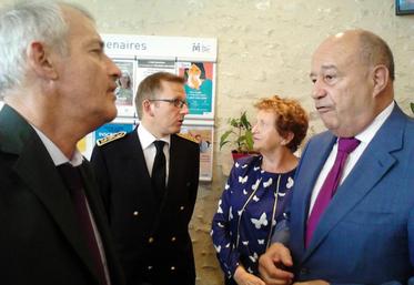 Denis Petit, Eric Jalon, Jean Michel Baylet et Suzanne Tallard.