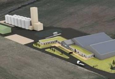 Les futures installations de la coopérative agricole de Matha, en 3D.