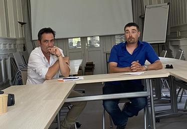A droite, Anthony Brun, nouveau président de l’UGVC, aux côtés de Cyril de Héricourt, nouveau directeur.