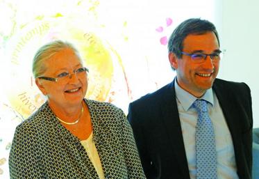 Catherine Quéré et Jean-Marie Sermier le 12 mai dans les locaux du BNIC.
