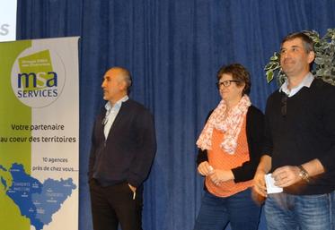 Jean-François Rineau (Sud Charente), Colombe Mandin (Vals de Saintonge) et Francis Merlaud (Charente Limousine)