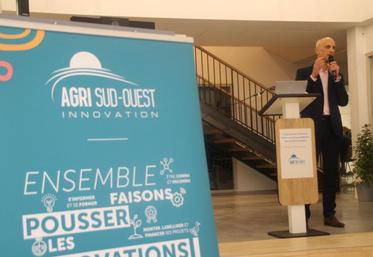 Laurent Augier, directeur d’Agri Sud Ouest Innovation, a rappelé le fonctionnement et les projets qui ont abouti grâce à Agri Sud Ouest Innovation.